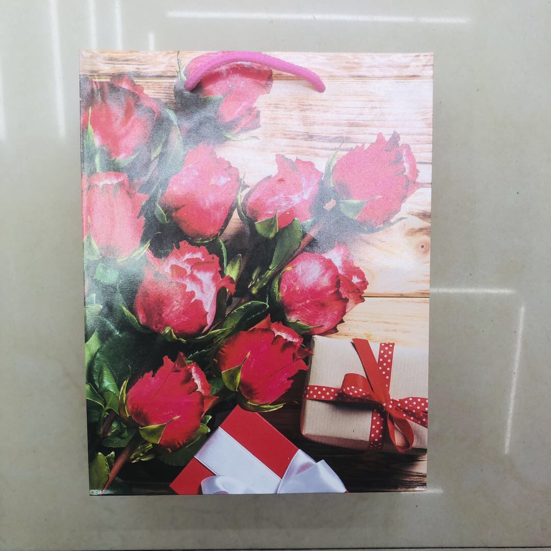 唯美玫瑰花礼品袋购物袋手提袋 可定制
