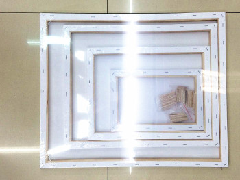 Oil Painting Frame White Oil Painting Cloth Custom Watercolor Acrylic Inner Frame Specification drawing