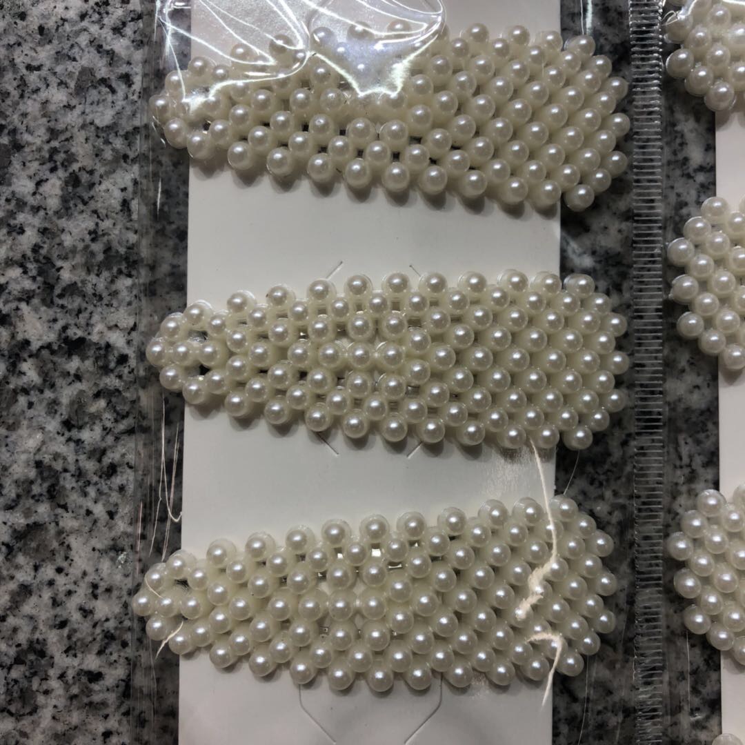 Korean version pearl hair clip, women's side clip, teenage celebrity style hair clip, 2020 new headwear clip clip top clip details Picture