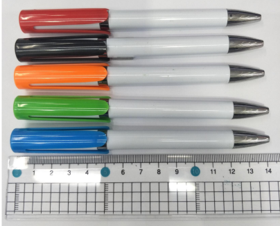 白杆旋转式转动油性圆珠笔办公签字笔细节图