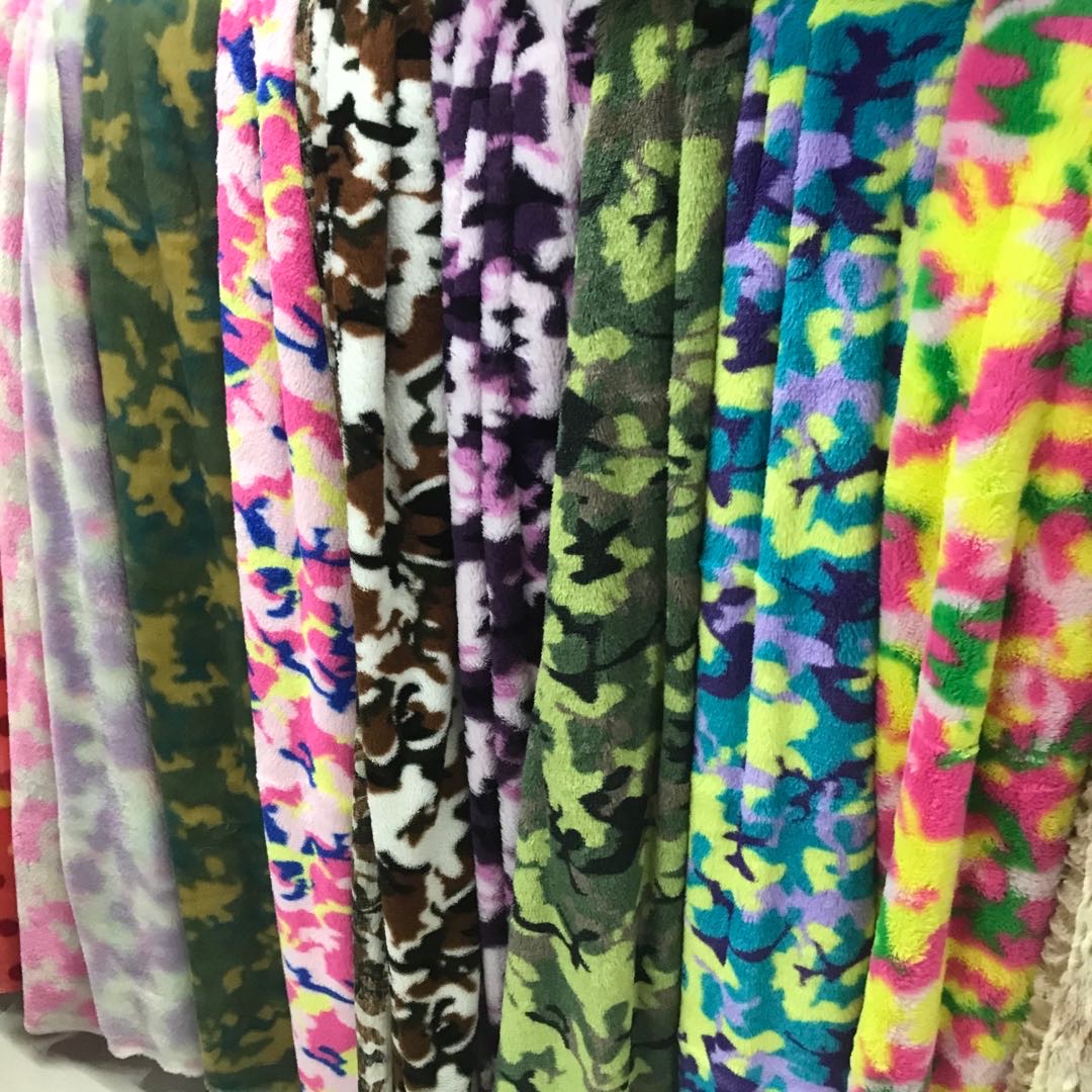 Camouflage Velvet Soft Comfortable Clothing Crafts Toy Headwear