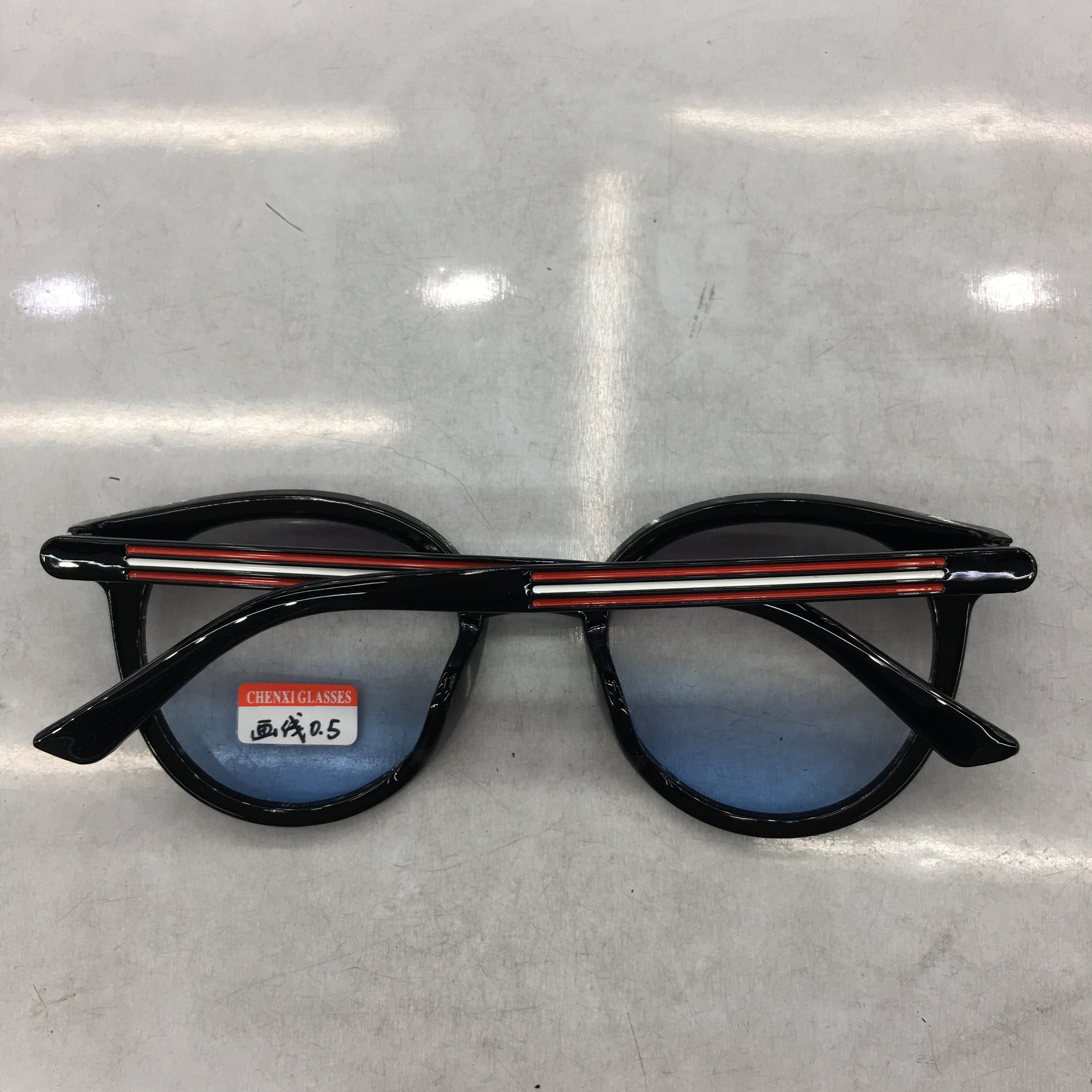 New Korean-style trendy UV-protective sunglasses for both men and women, fashionable round face eye protection glasses details Picture
