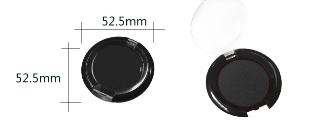 791透明圆形指纹黑色印台高清晰指纹印台