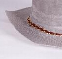 New style straw hat, three-piece paper straw hat, denim hat, diamond-shaped men's style, western with a two-color band knitted in the middle Specification image
