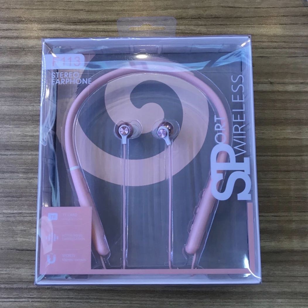 蓝牙耳机挂脖式运动型双耳无线颈挂式耳塞重低音苹果华为vivo通用