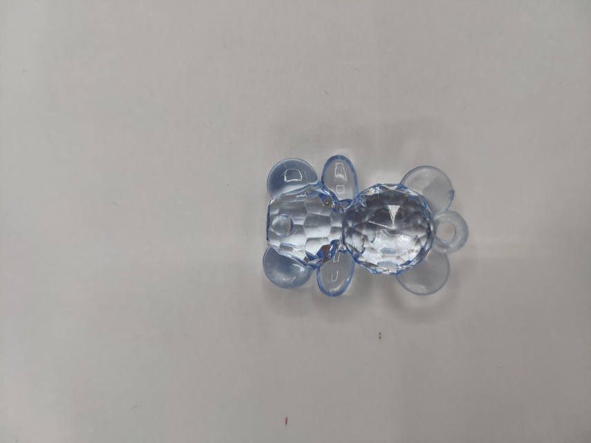 DIY jewelry accessories Cartoon bear blue transparent jewelry accessories details Picture