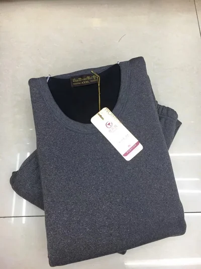 New Men's Cotton Thin Base Thermal Underwear Fashion Set