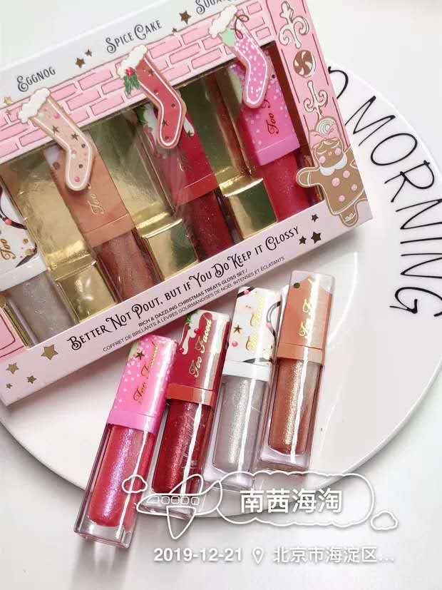 Too Faced 2019圣诞限定Gingerbread姜饼小人唇釉唇蜜唇彩02详情2