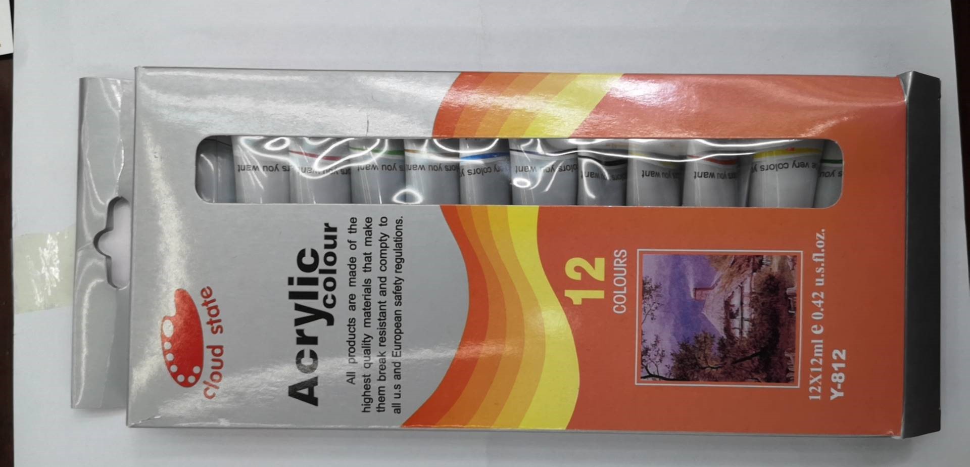 Dan Art Painting Materials Office Culture Art Calligraphy Drawing Supplies 12 Colors 12Ml Paint Set Acrylic Oil Painting Watercolor Gouache Diy Sketch Painting Art Pigment Box Specification drawing