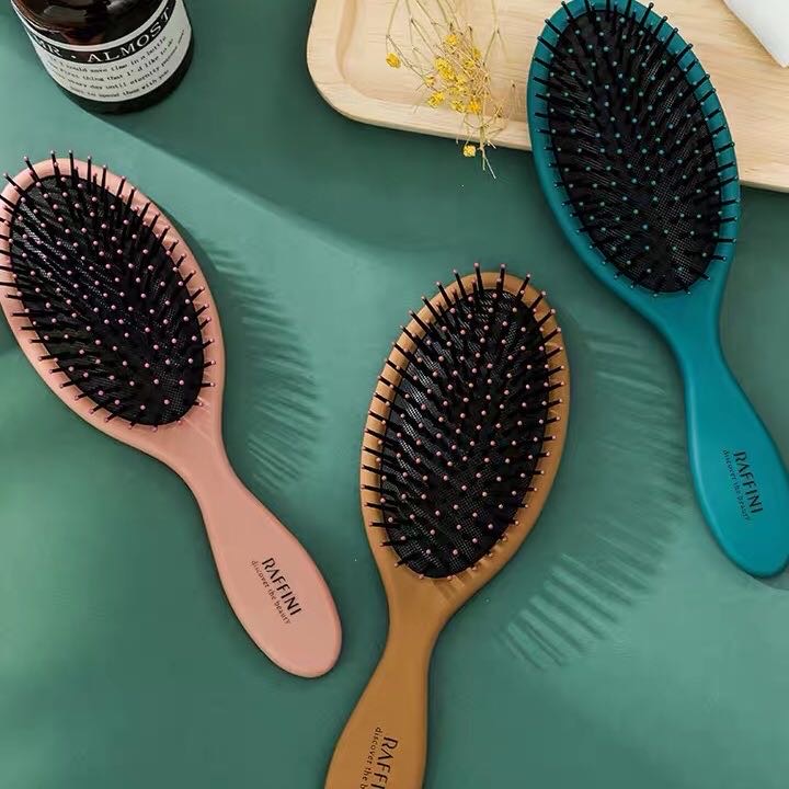 木质气囊气垫梳头部按摩经络梳直发梳