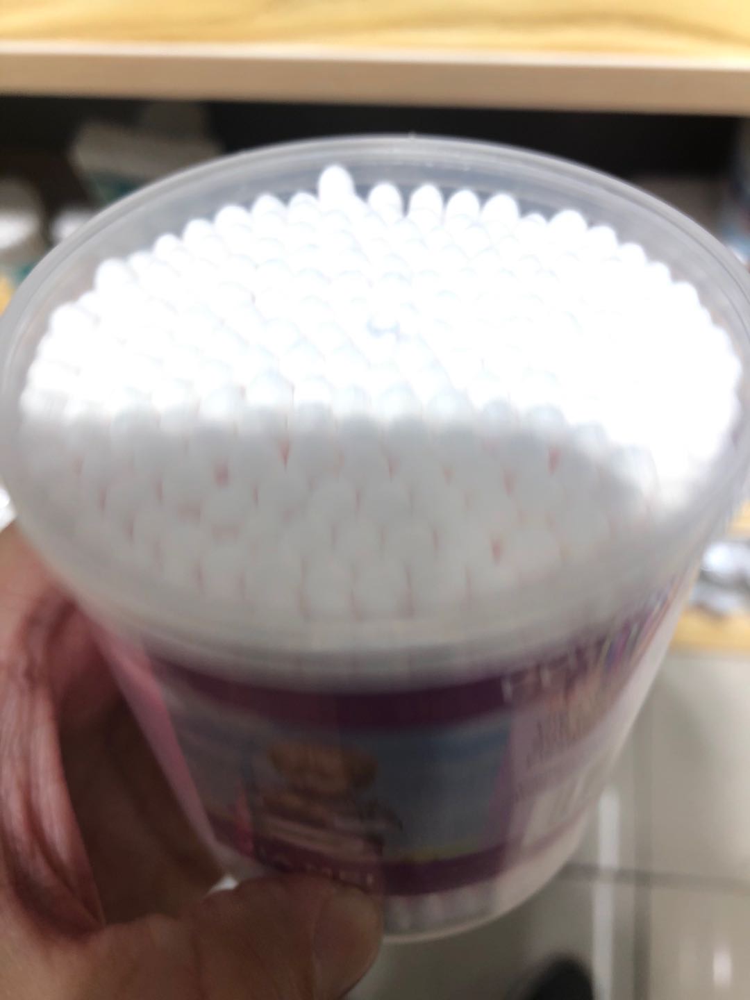 200 Plastic Sticks Round Box Cotton Swabs Double Head Cotton Swabs Makeup Remover Clean Cotton Swabs