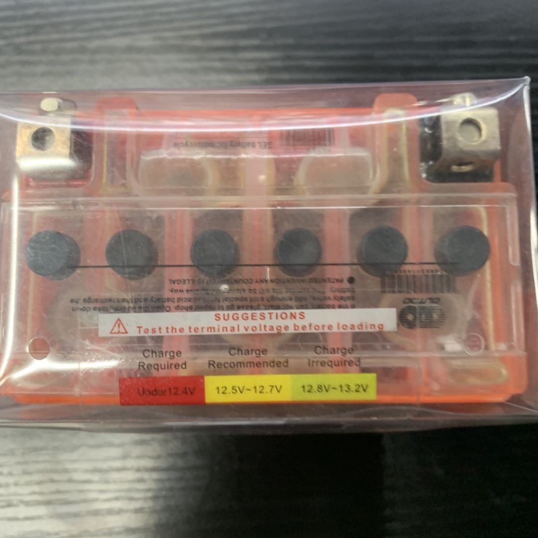 Motorcycle parts modified battery YTX4L-BS 12V4Ah for export details Picture