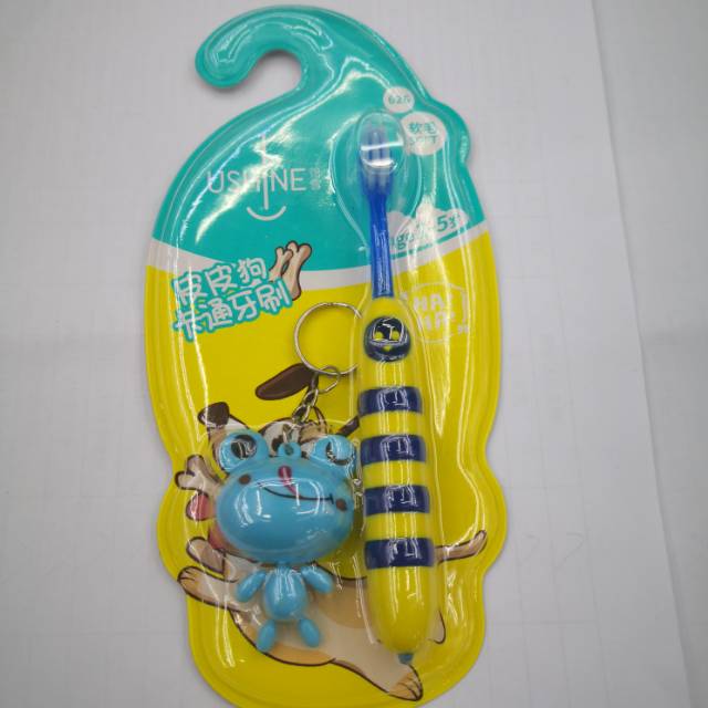 Children's Cartoon Toothbrush Cartoon Image Toothbrush 3D Three-Dimensional Children's Baby Tooth Guard Baby Tooth Toothbrush 2-4 Years Old