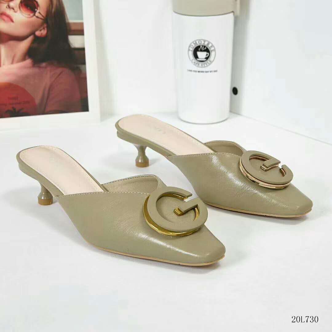 20L730 Juya 2020 New Ladies Guangzhou Leisure Sports Soft Leather Single Slippers