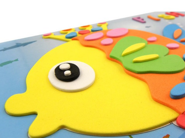 幼儿童EVA手工贴画3D立体贴纸DIY手工制作粘贴益智海绵套装玩具产品图