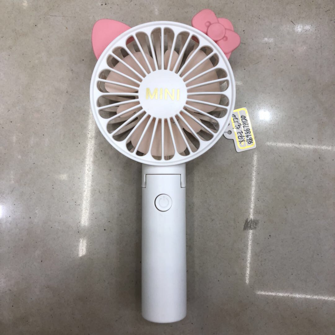 折叠小熊耳朵迷你小风扇USB充电便捷式学生办公户外随手拿锂电池手持风扇