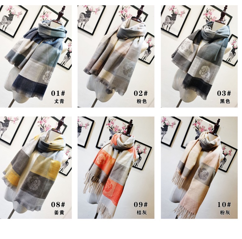 Autumn And Winter Acrylic Leisure Fashion Scarf Every Scarf Shawl details Picture