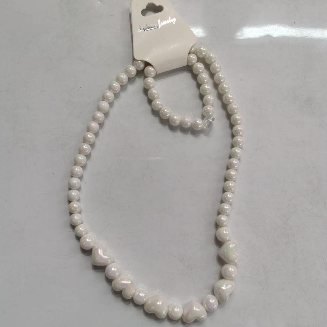 Korean-style fashionable and stylish children's versatile accessory necklace, little girl's multi-color chain details Picture