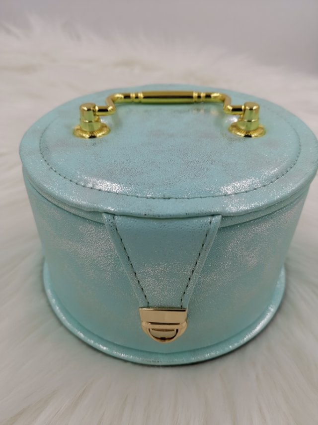 义乌好货 蓝红两色首饰盒公主风项链珠宝收纳盒