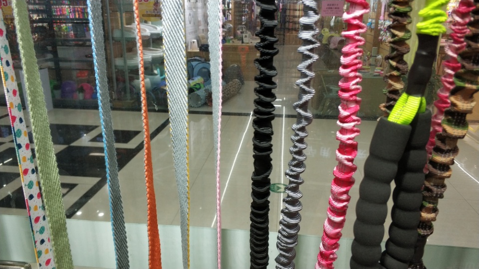 Pleated spring woven pet leash details Picture
