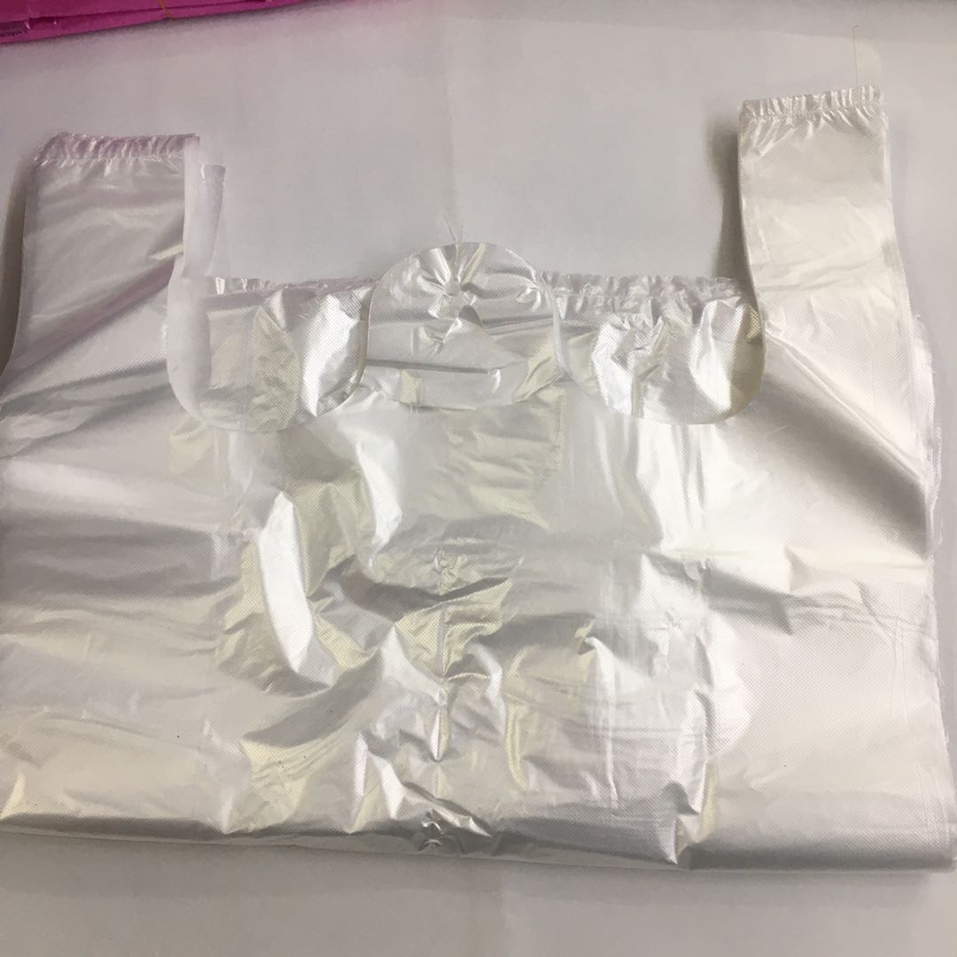 金荣塑料袋定制超市购物手提方便袋背心袋白详情图2