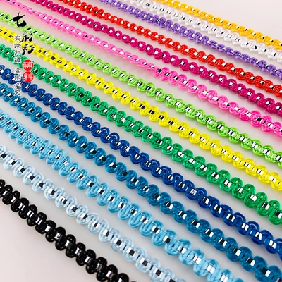 Silver Small Bend Wave Lace Stage Accessories S-Type Colorful Silver Wire Handmade Diy Lace 0.8Cm