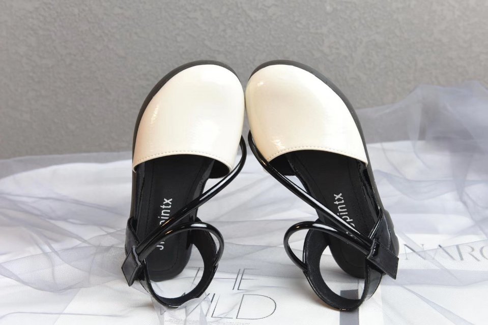 真皮头层平底夏天皮凉鞋女式童鞋细节图