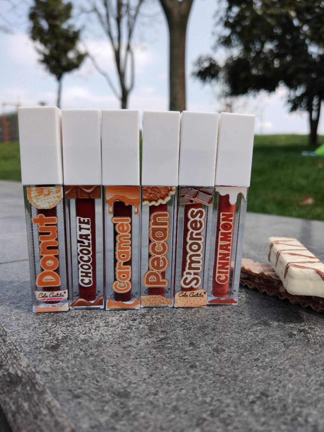 4074 Cocoa Chocolate matte Lip Gloss Lip Gloss Mirror Liquid Lipstick details Picture