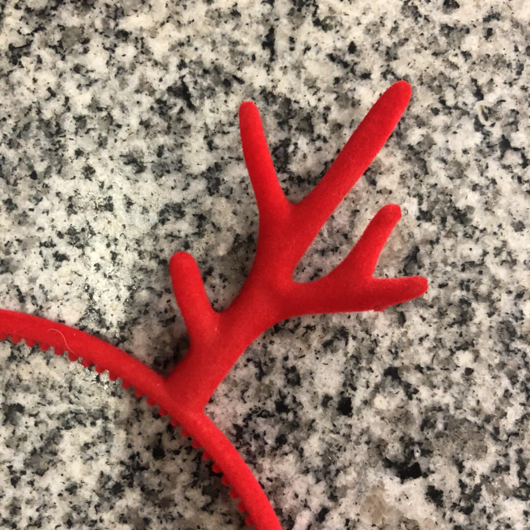Sweet And Cute Thin Edge Tooth Pressure Hair Sen Tie Antler Headband Cartoon Elk Antler Hair Card Cute Deer Headwear details Picture