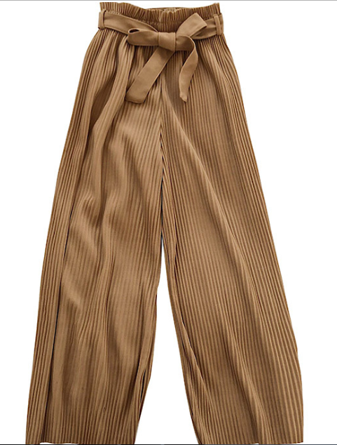 韩版复古多色休闲裤薄款显瘦松紧腰哈伦裤夏