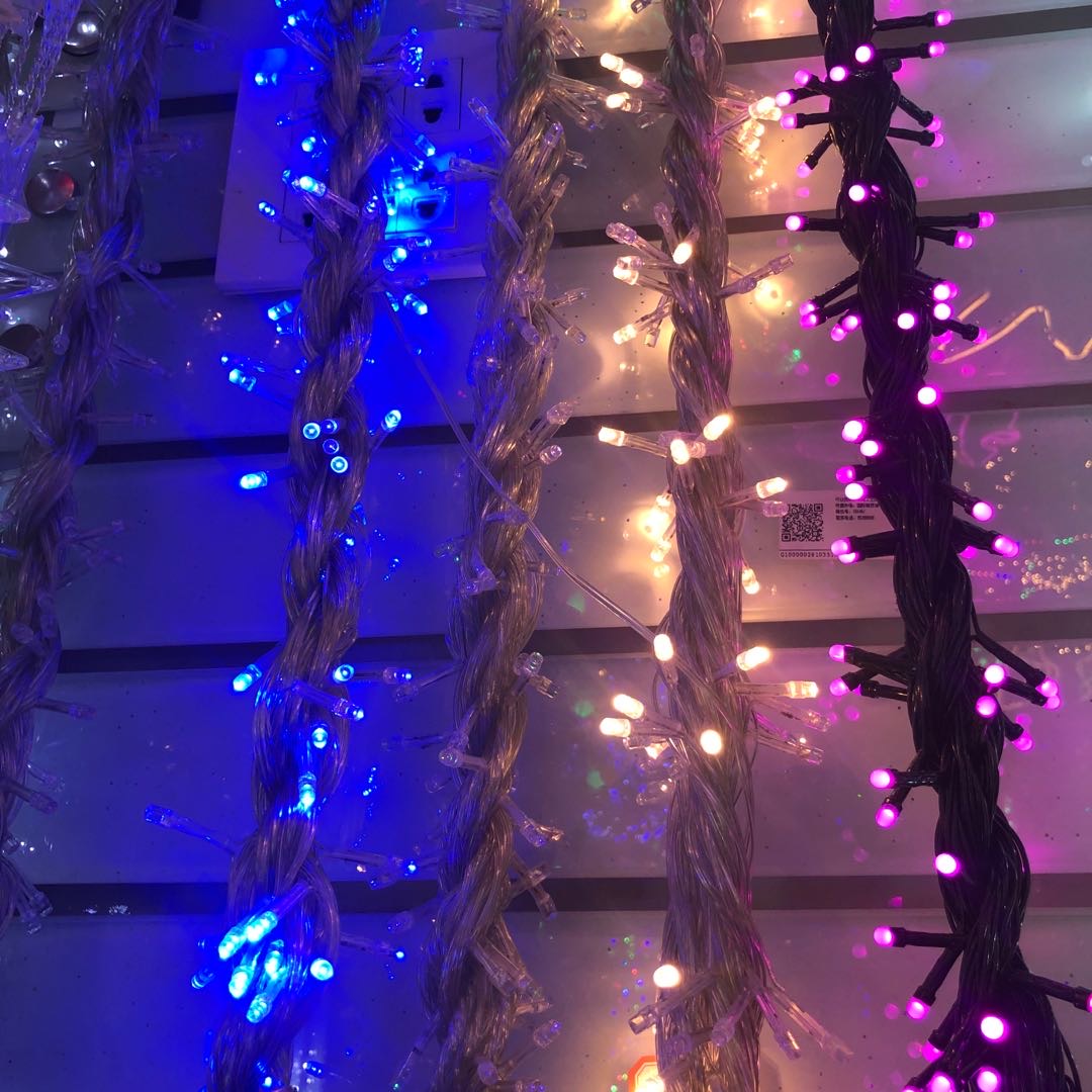 圣诞树装饰灯具多彩装饰灯串圣诞灯图