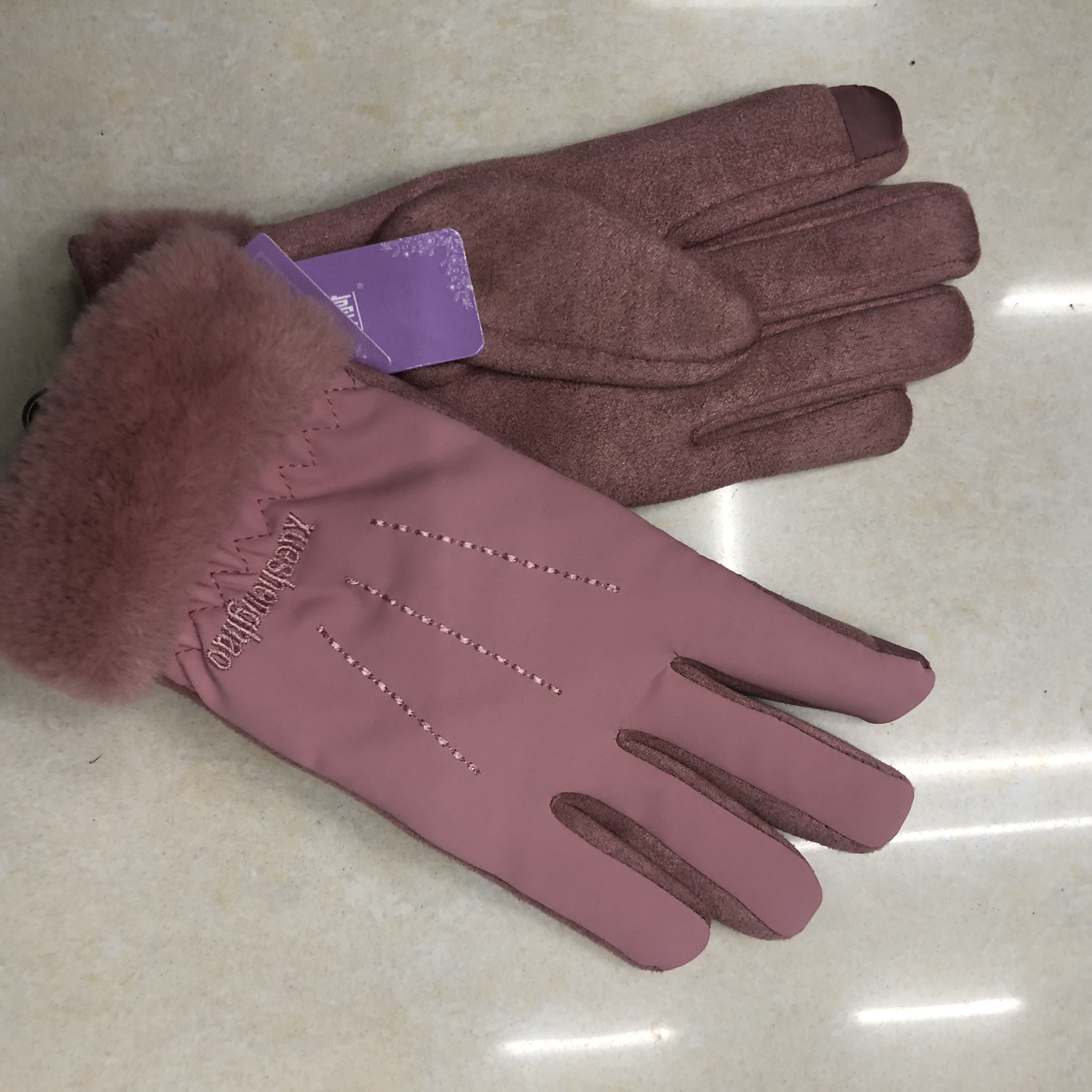 Outdoor Gloves All Refers To Sports Mountaineering Skiing, Non-Slip, Windproof Woman, Waterproof, Warm And Cold, Fleece Fishing Woman