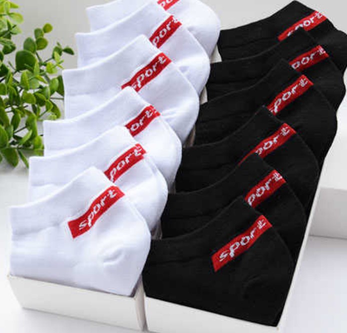 Men's socks, sweat-absorbing, all-season breathable short socks, sports short socks, invisible socks, boat socks, solid-color socks Specification image