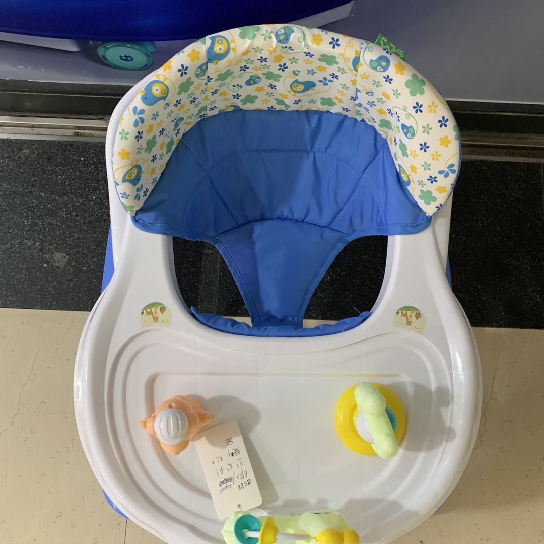 Cute cartoon multi-functional anti-rollover foldable baby walker details Picture