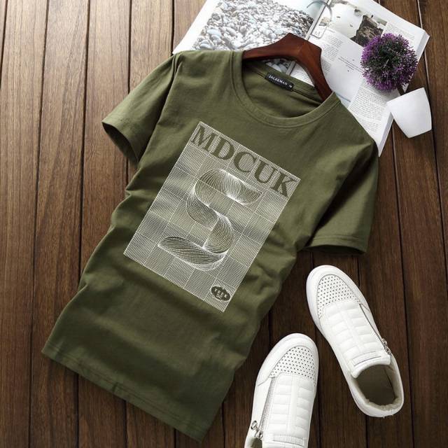 男装新款潮牌刺绣t恤男纯棉夏季男士短袖韩版宽松衣服学生透气体恤细节图