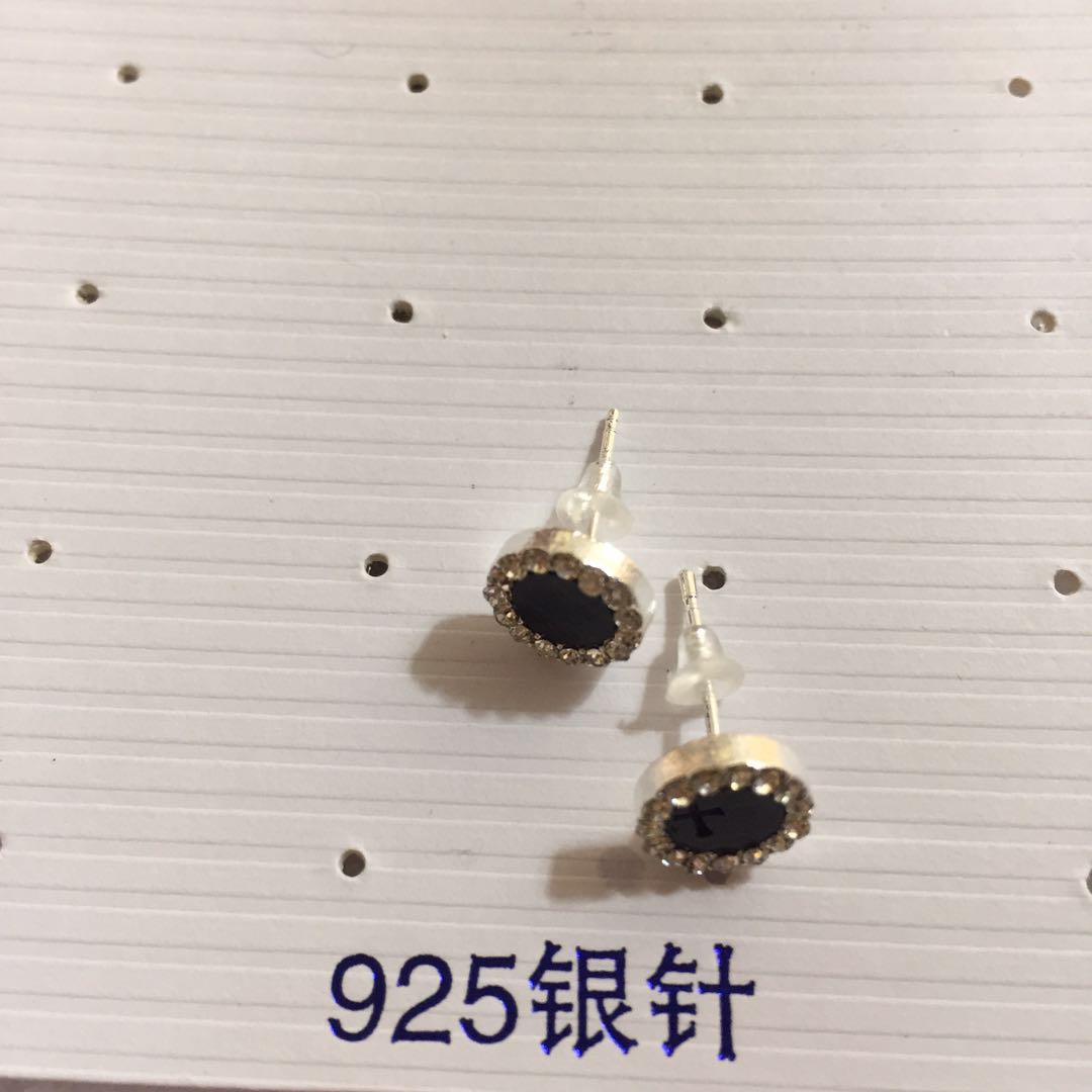 Simple and versatile earrings, Korean internet-famous stud earrings, earrings and pendants, sheet metal silver needle stud earrings