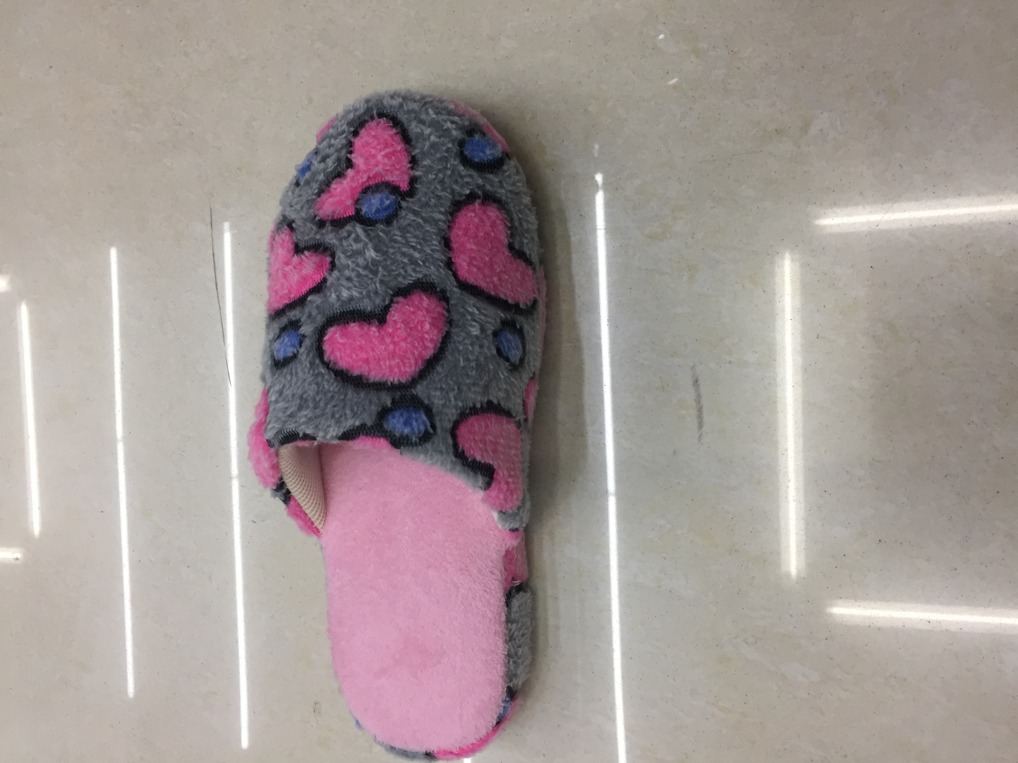 2062LUCK200 TPR soft-soled indoor cotton slippers for women in Foreign trade details Picture
