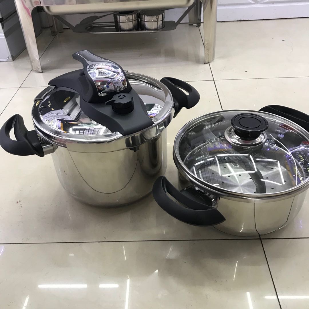 高压锅家用户外燃气电磁炉通用迷你小型不锈钢压力锅防爆