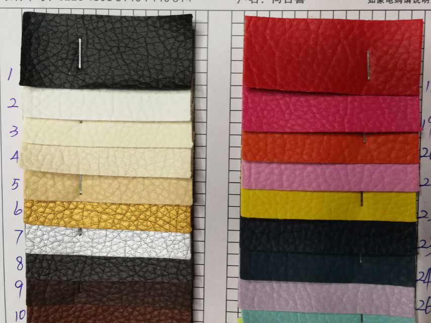 Factory direct sales, best-selling new 198 large litchi leather, large stock of high, medium and low grade luggage, sofa, shoe materials and fabrics details Picture