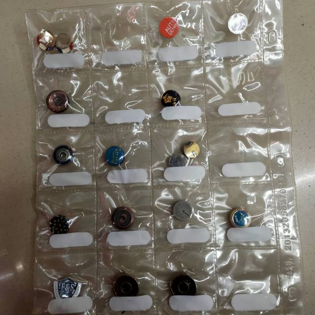 Jeans Head Button Copper I-Button Shaking I-Button With Straight Nail Factory Stock Specification drawing