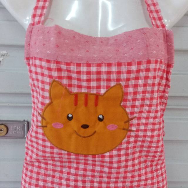 The apron is a pure cotton work uniform for home kitchen waiters. It is fashionable for women and waterproof and oil-proof for men details Picture
