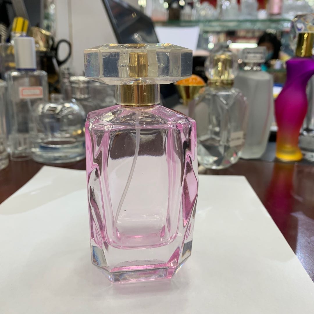 少女学生多用喷雾粉色半透明包装香水玻璃瓶中高档详情图1