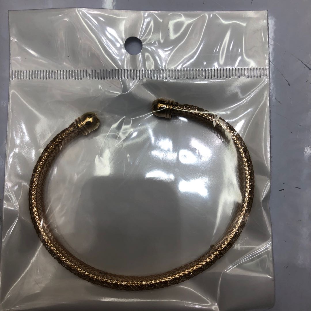 金色纹路潮人金属手饰品手镯手环手链
