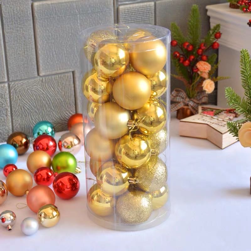 圣诞球圣诞树装饰球装饰吊球彩球亮光球电镀球挂球圣诞树装饰品详情图3