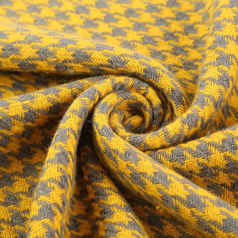 女士时尚潮流百搭爆款双面多色千鸟格围巾披肩产品图