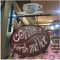 Tailwind All Iron Double-Sided Coffee Shop Signature Retro Style Hot Sale 005