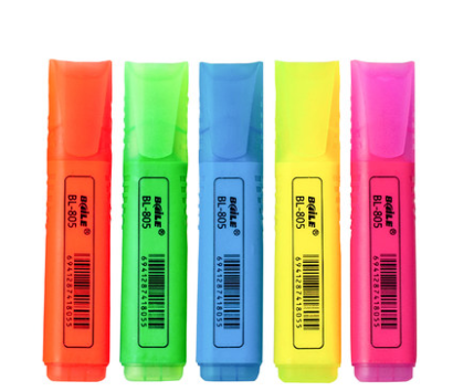 baile BL-805 fluorescent marker pen for students to mark key points with colored markers, thick luminous pen, dark marker pen, single head