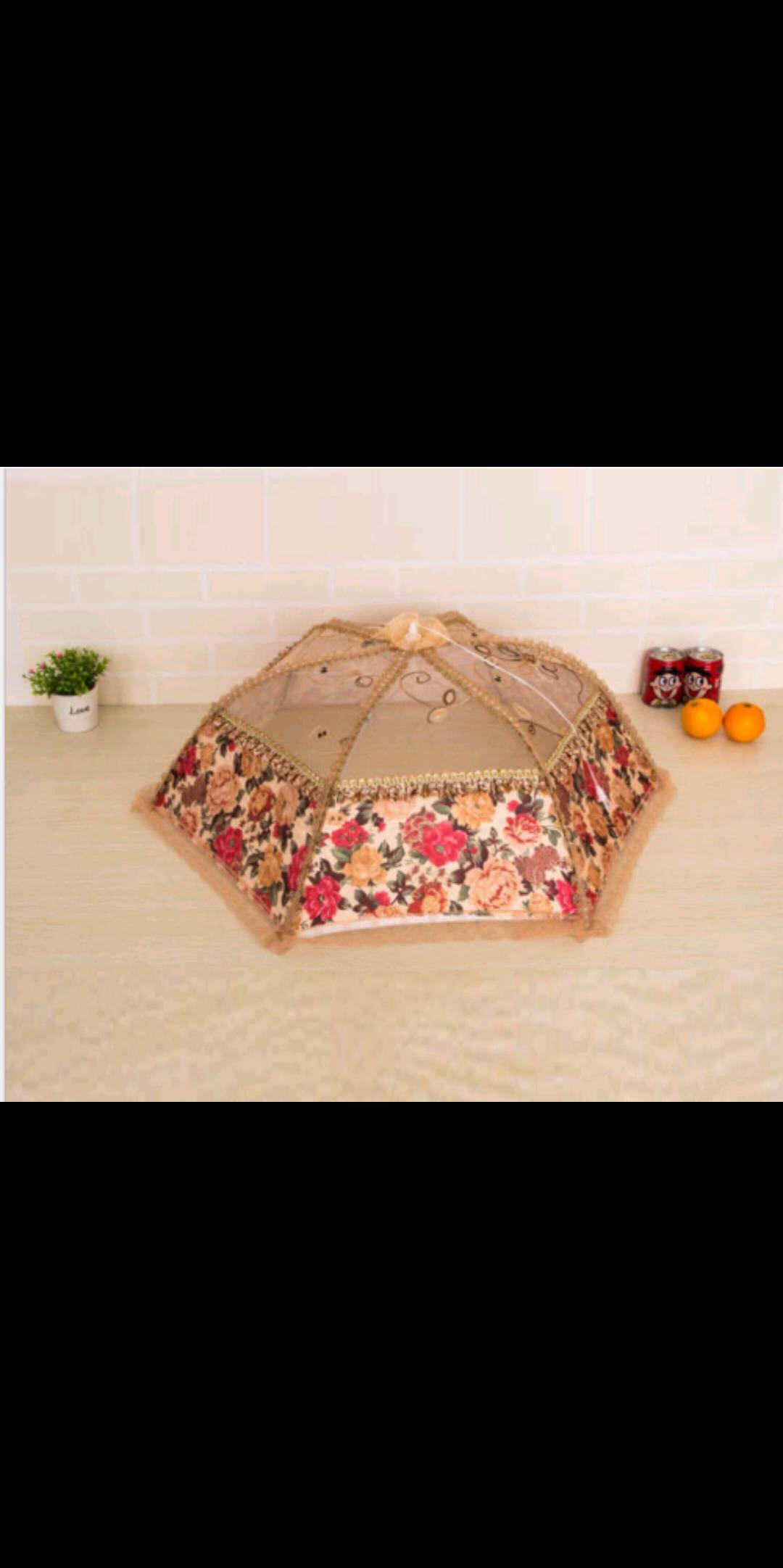 Manufacturers direct sales of high-grade European food cover lace food cover rice cover food cover fly cover manufacturers wholesale vegetable umbrella thumbnail