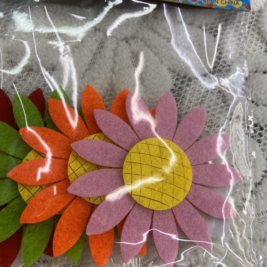 Haiming Toys Educational Toys Educational Toys Handmade Toys New Kindergarten Decorative Wall Felt Cartoon Sunflower Decorative Accessories details Picture