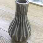 厂家直销圆锥型直筒复古色带裂痕图案花瓶